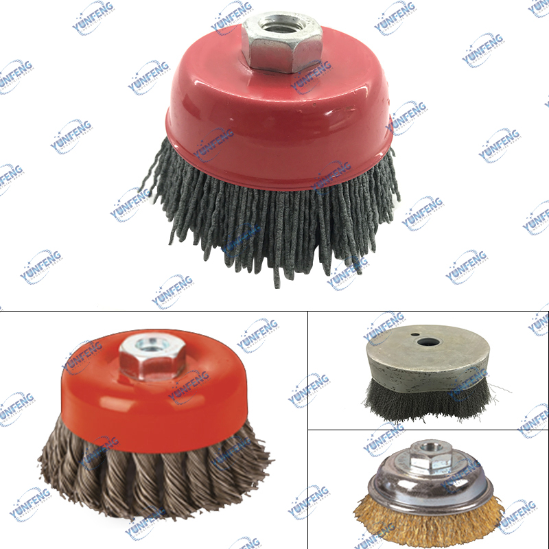 Manufacturer Custom Rust Removal Cup Wire Brush Twist Style for Removing Rust and Paint